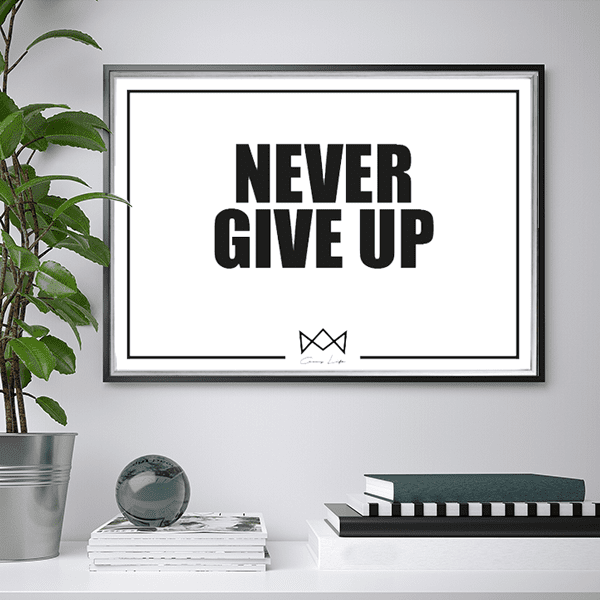 Never Give Up Poster